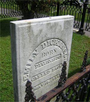 La tomba di Emily Dickinson